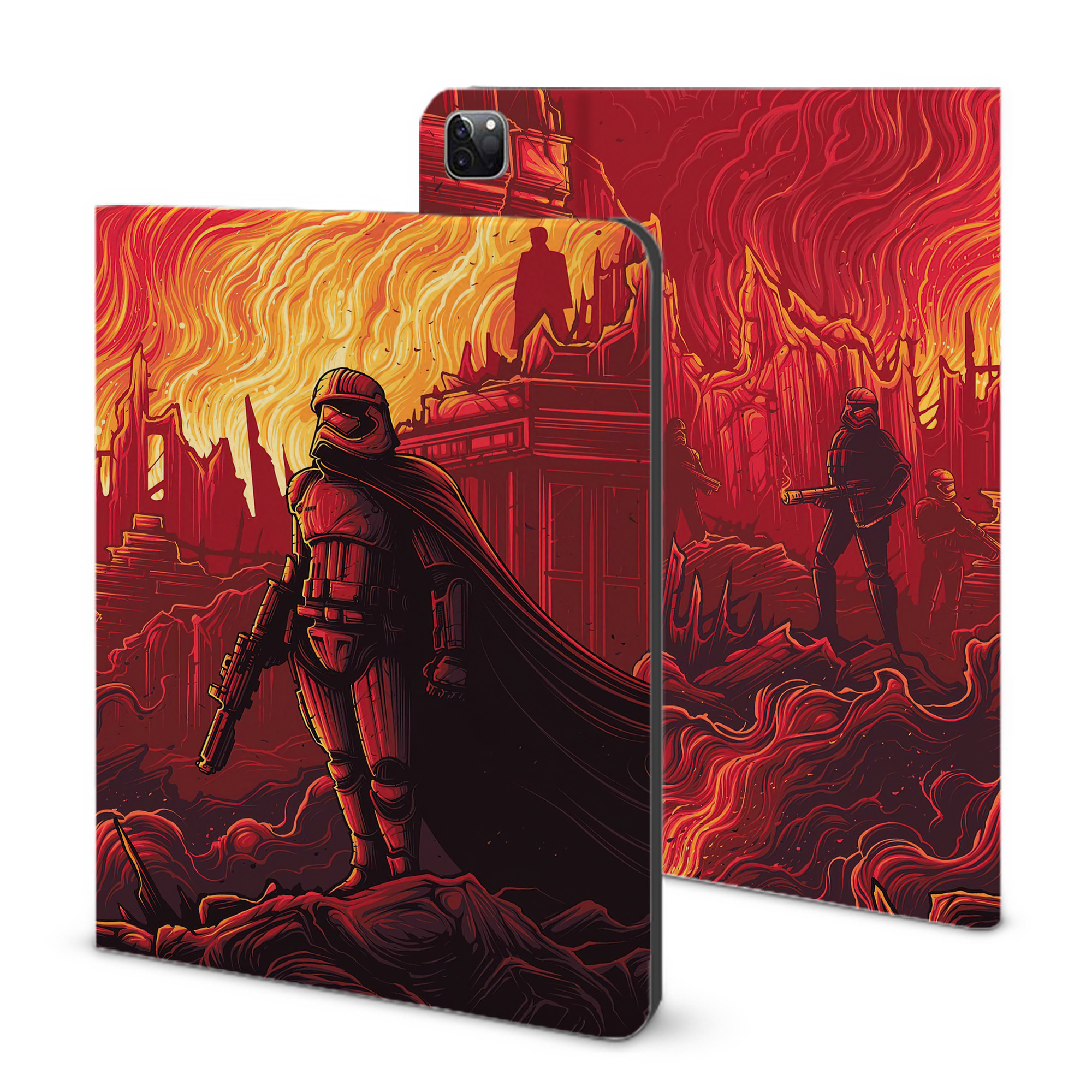 （画像用） スター・ウォーズ Star Wars IPad ケース ブック型 PUレザー TPU 耐衝撃 軽量 薄型 ペン収納なし 全面保護 IPad 各モデル対応